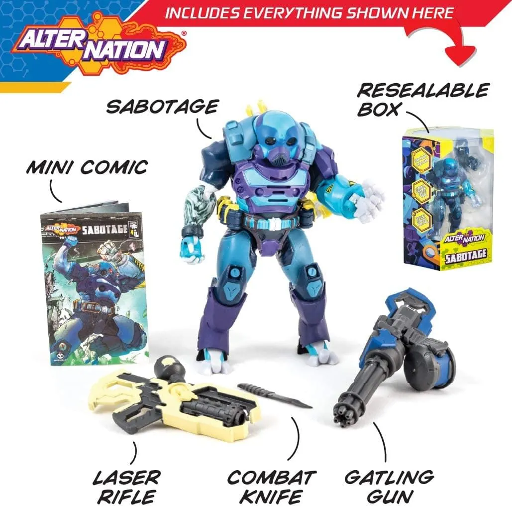 Alter Nation 6.5 Inch Phase 1 Action Figure | Sabotage