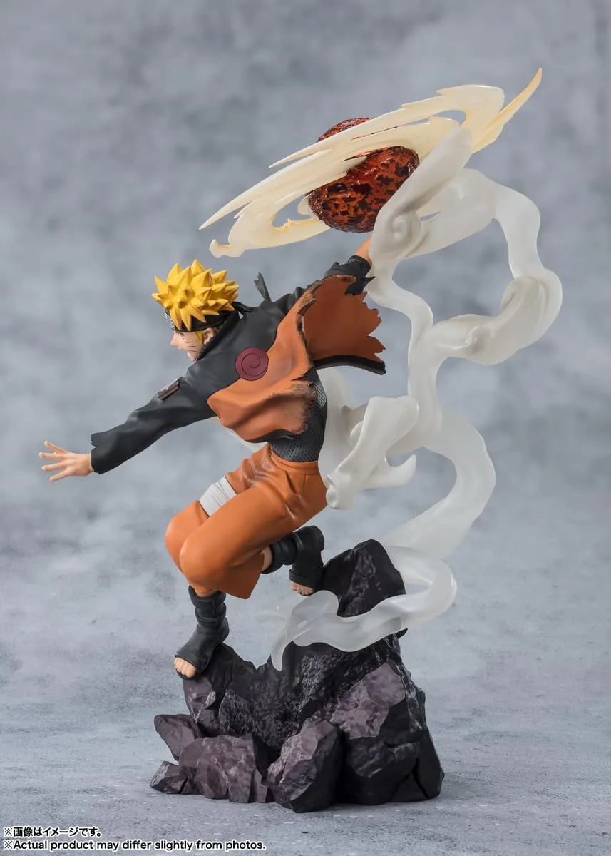 Bandai Naruto Shippuden Figuarts Zero Naruto Uzumaki Sage Art Lava Release Rasenshuriken Figure