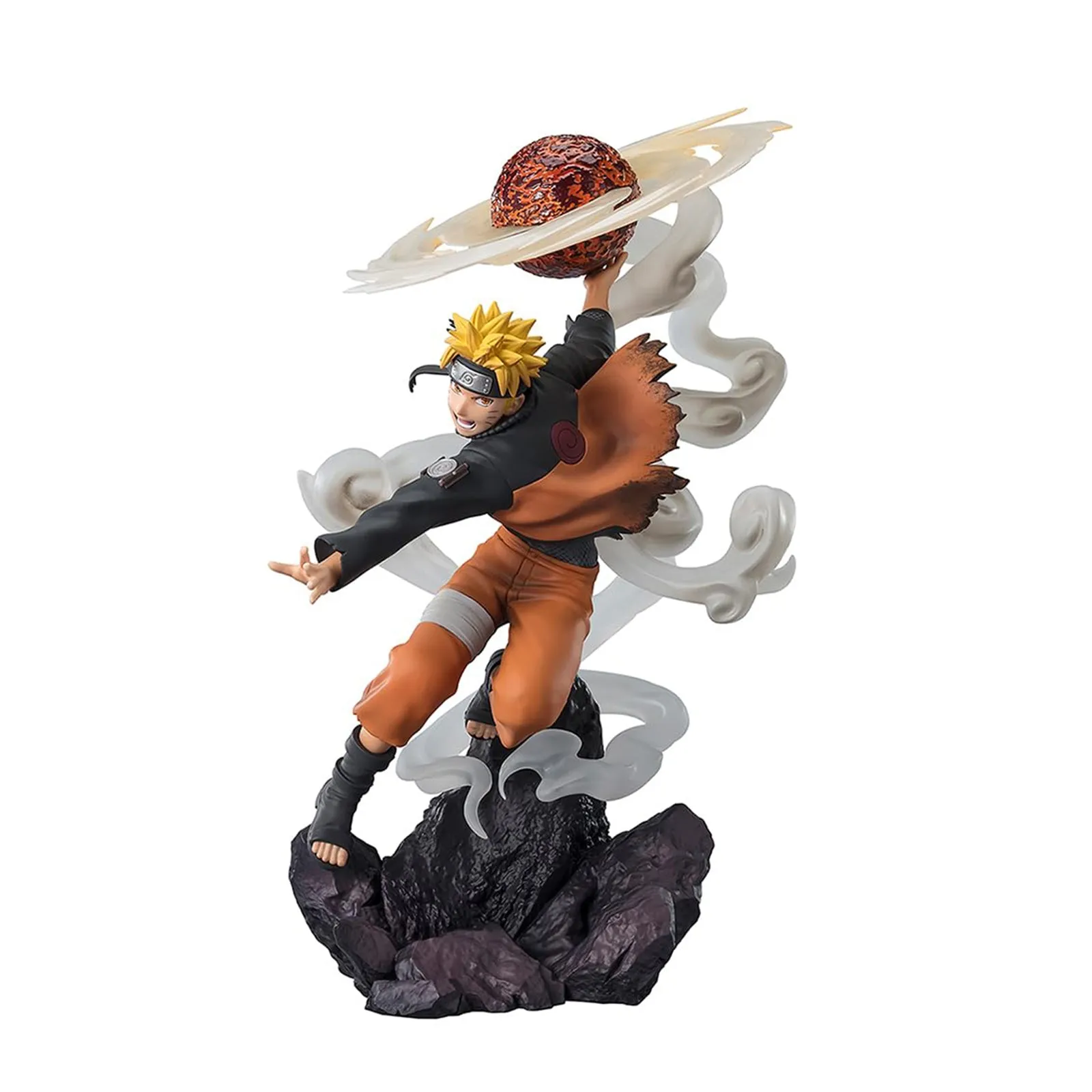 Bandai Naruto Shippuden Figuarts Zero Naruto Uzumaki Sage Art Lava Release Rasenshuriken Figure