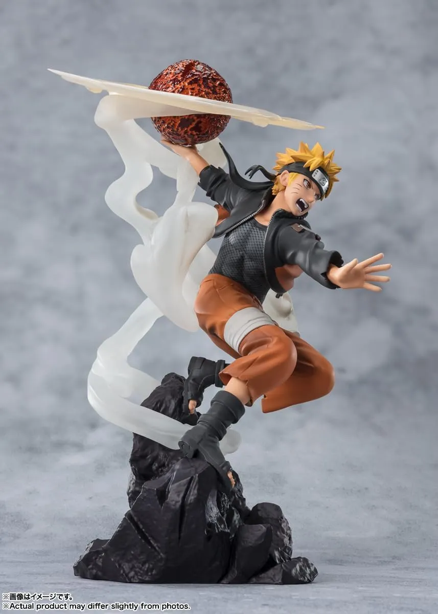 Bandai Naruto Shippuden Figuarts Zero Naruto Uzumaki Sage Art Lava Release Rasenshuriken Figure