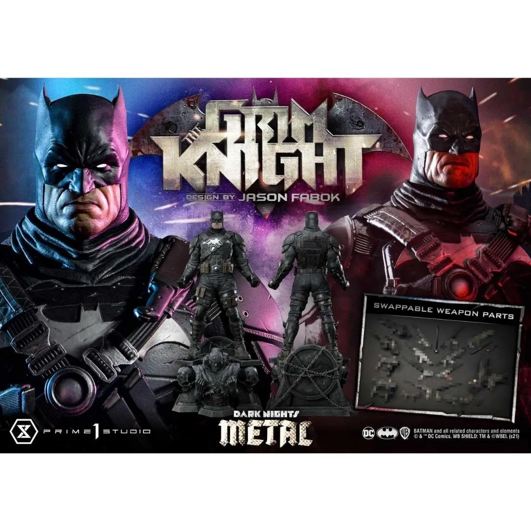 Batman Grim Knight Metal Museum Masterline Statue by Prime 1 Studio