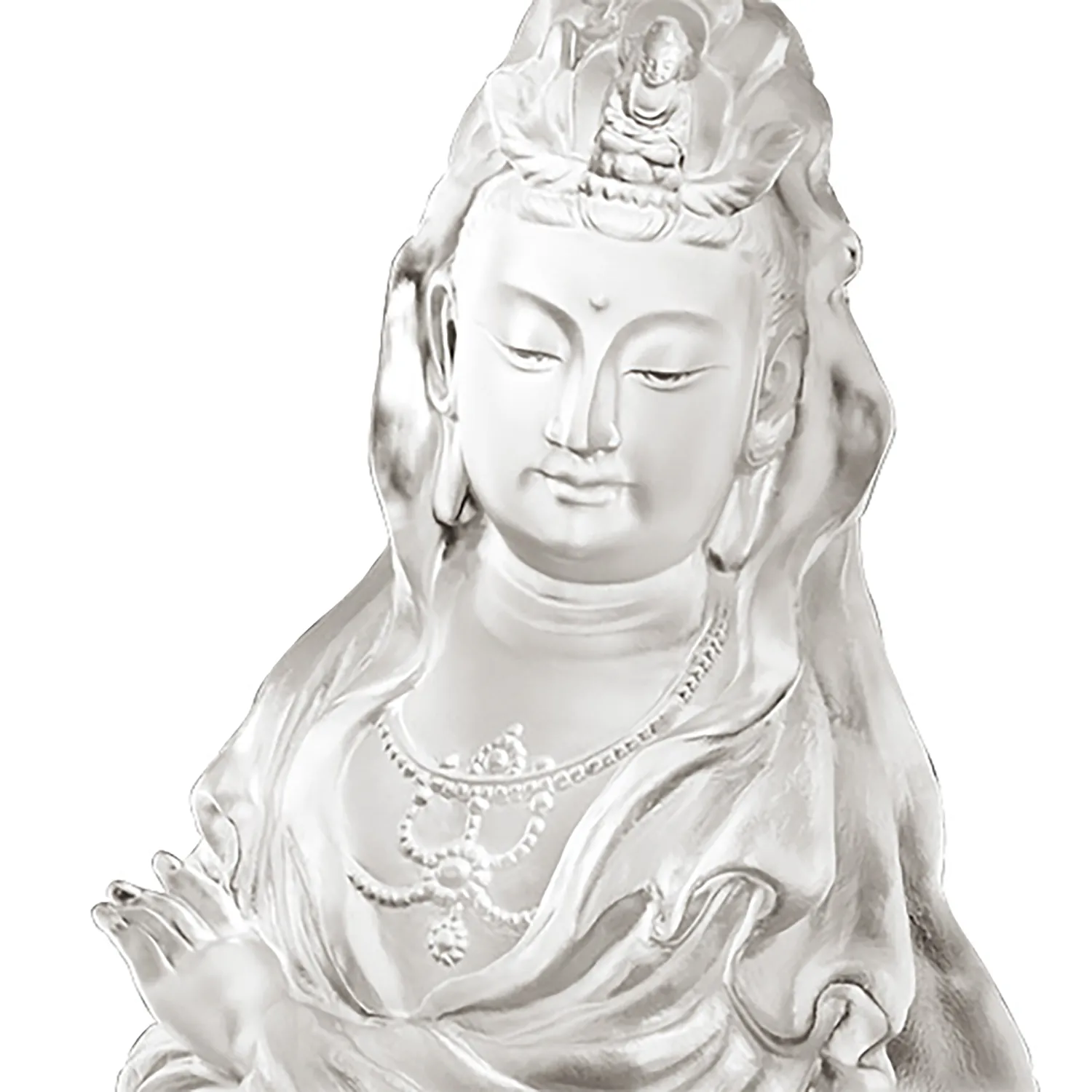 Crystal Buddha, Guanyin, Heartfelt Compassion in Each Step