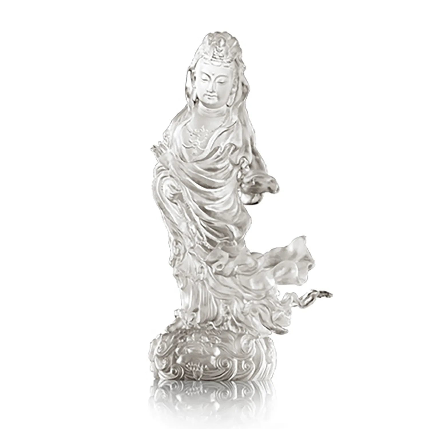 Crystal Buddha, Guanyin, Heartfelt Compassion in Each Step