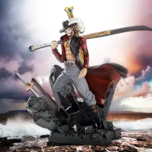 Dashing Dracule Mihawk Figure | Hawkeye Mihawk Collectible Figurine for One Piece Fans