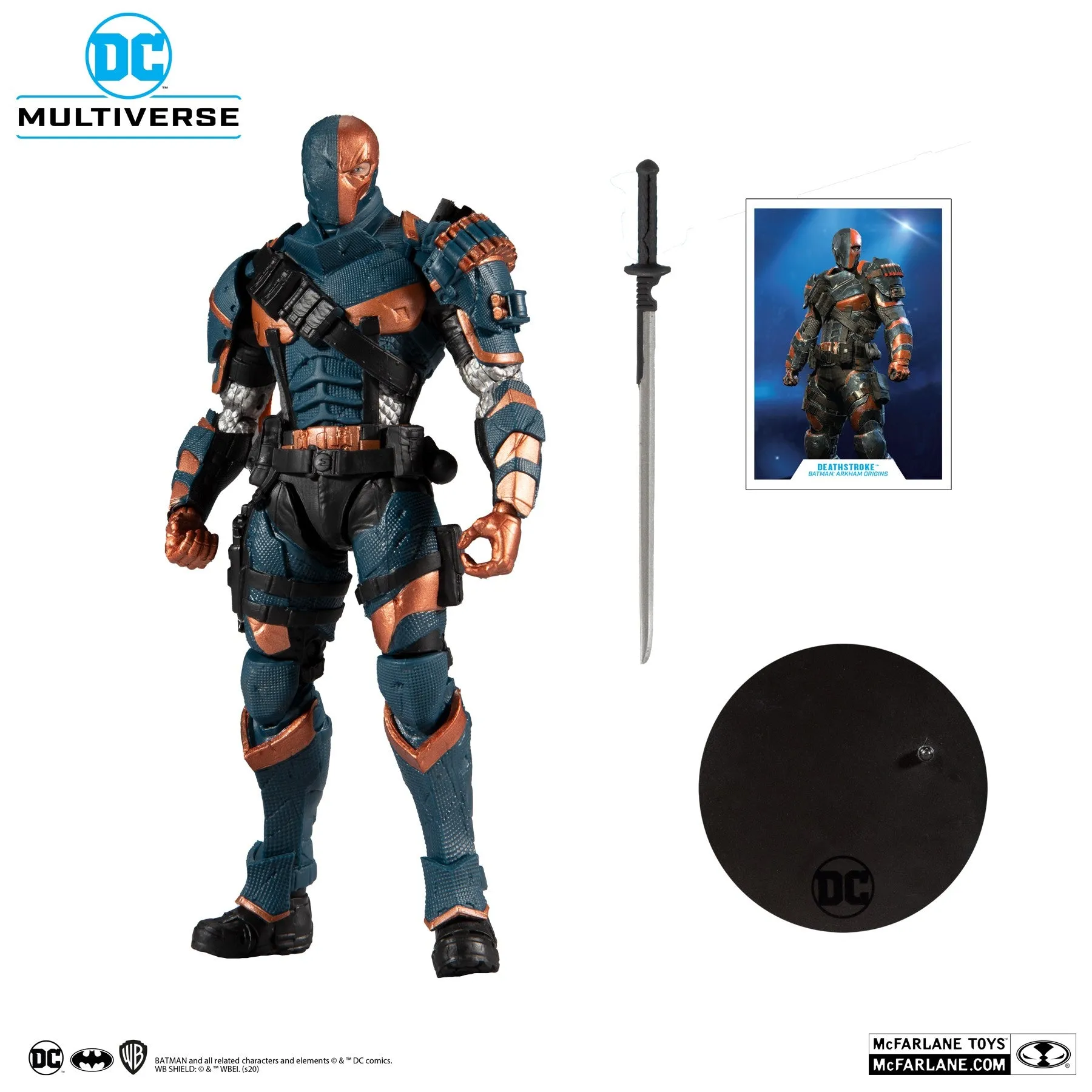 DC Multiverse Arkham Origins Deathstroke Arkham Asylum - Batman 7" Inch Action Figure - McFarlane