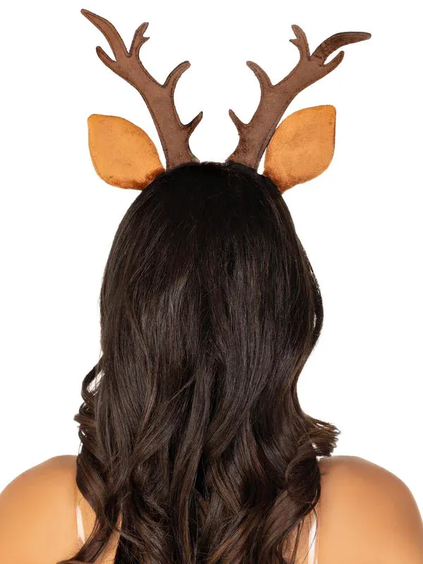 Fawn Ear Antler Animal Costume Headband