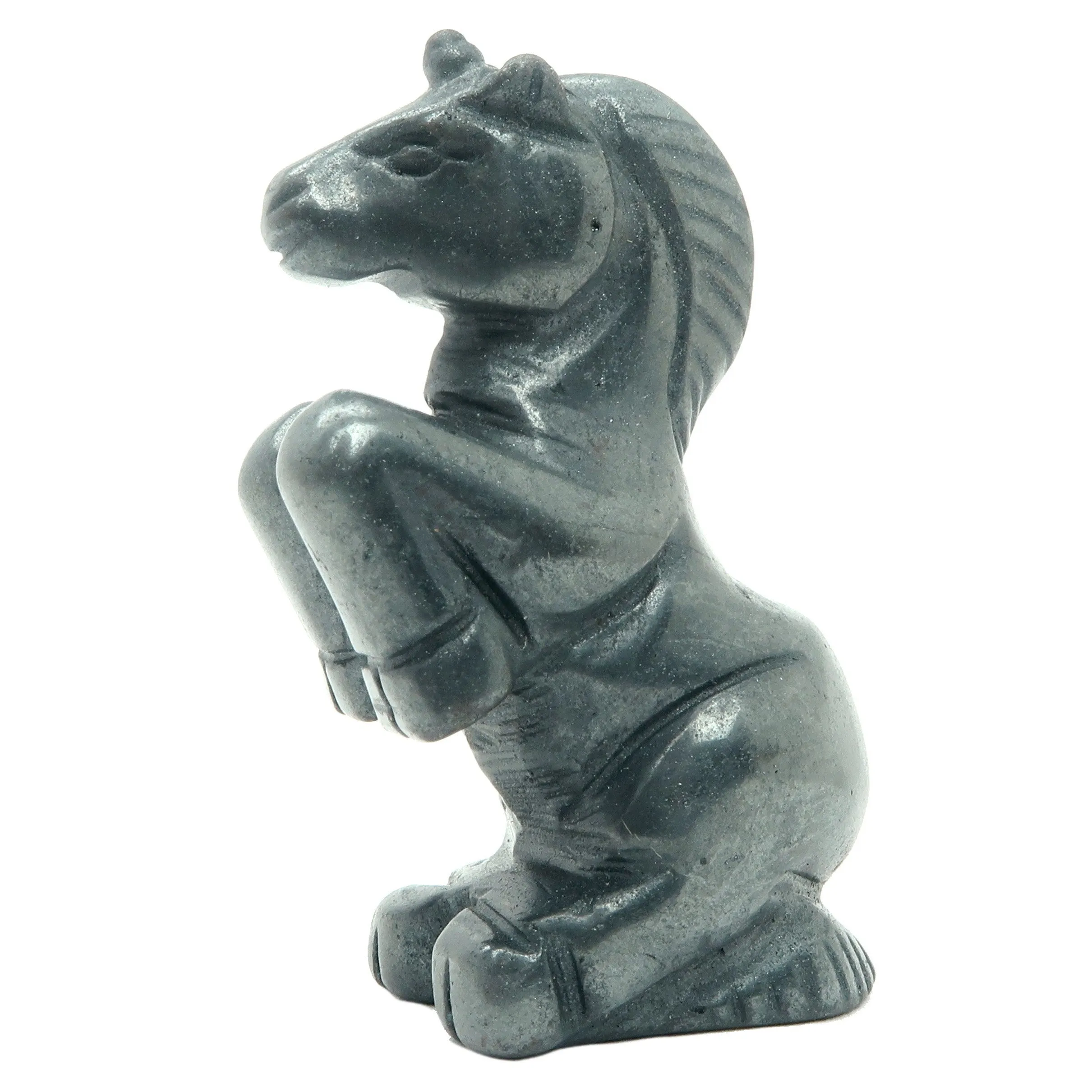 Hematite Unicorn Magical Black Gemstone Carving Healing Energy