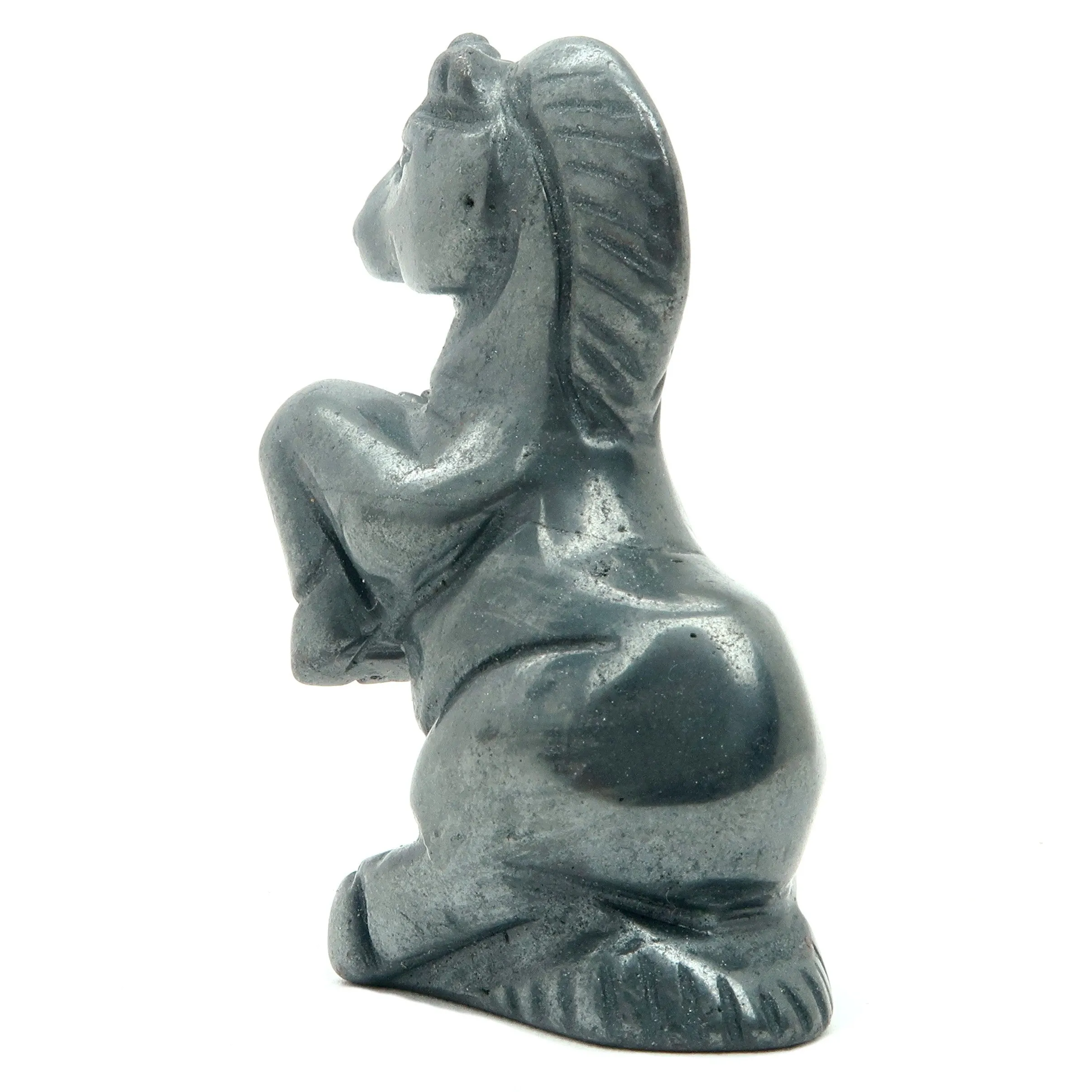 Hematite Unicorn Magical Black Gemstone Carving Healing Energy