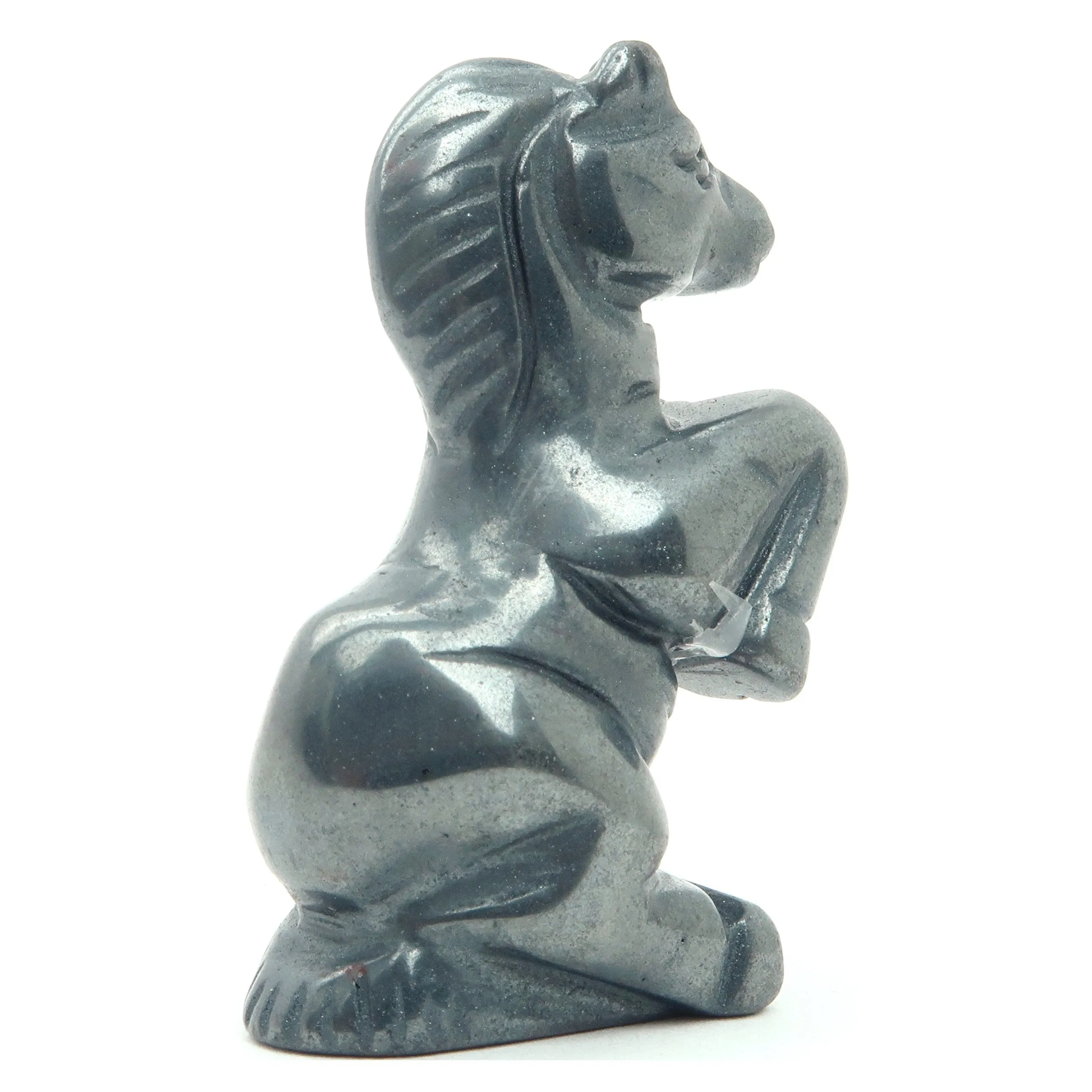 Hematite Unicorn Magical Black Gemstone Carving Healing Energy