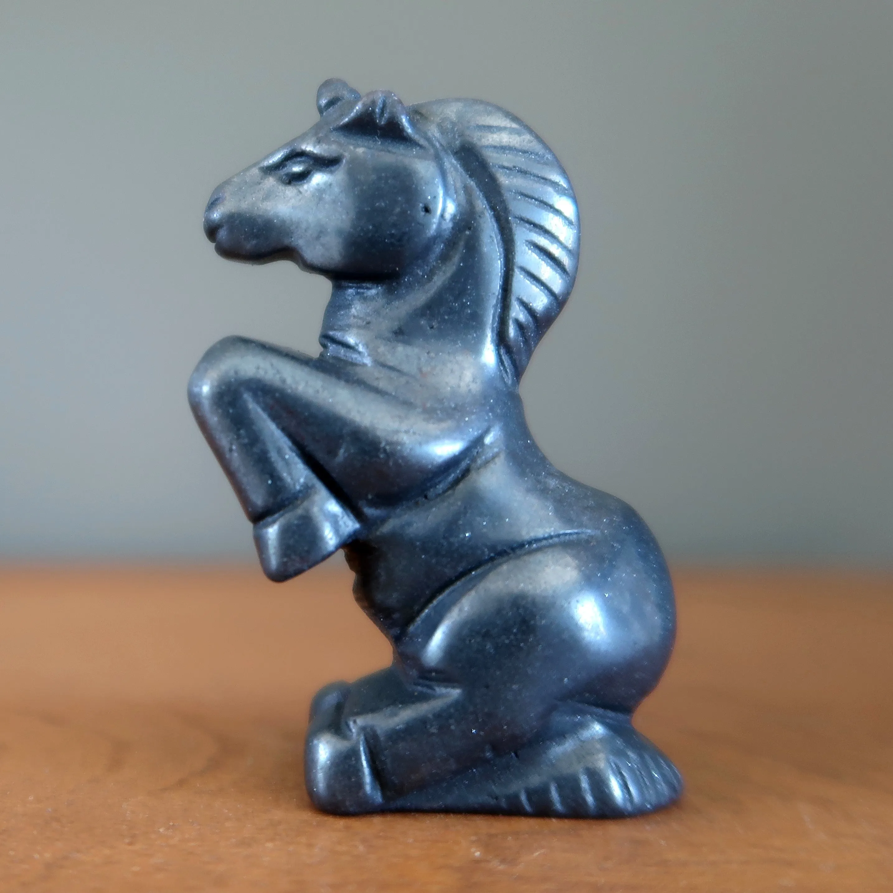 Hematite Unicorn Magical Black Gemstone Carving Healing Energy