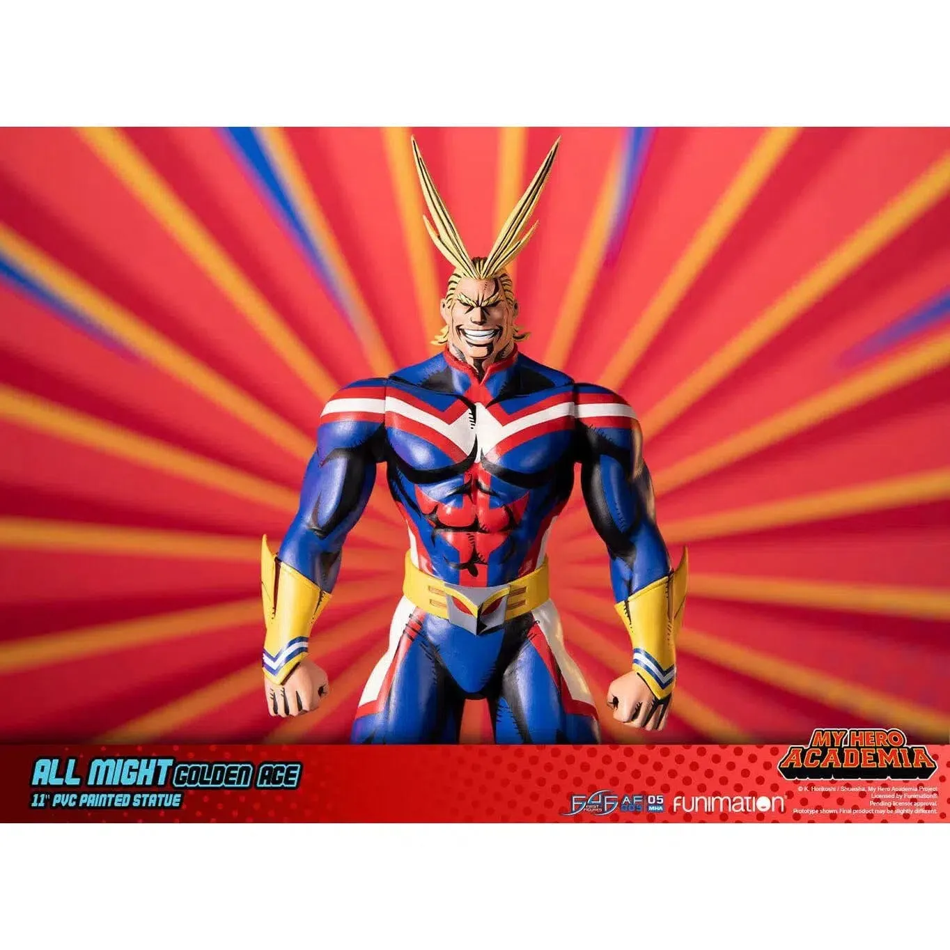 My Hero Academia - All Might Statue (Golden Age Version) - First 4 Figures - 11" PVC