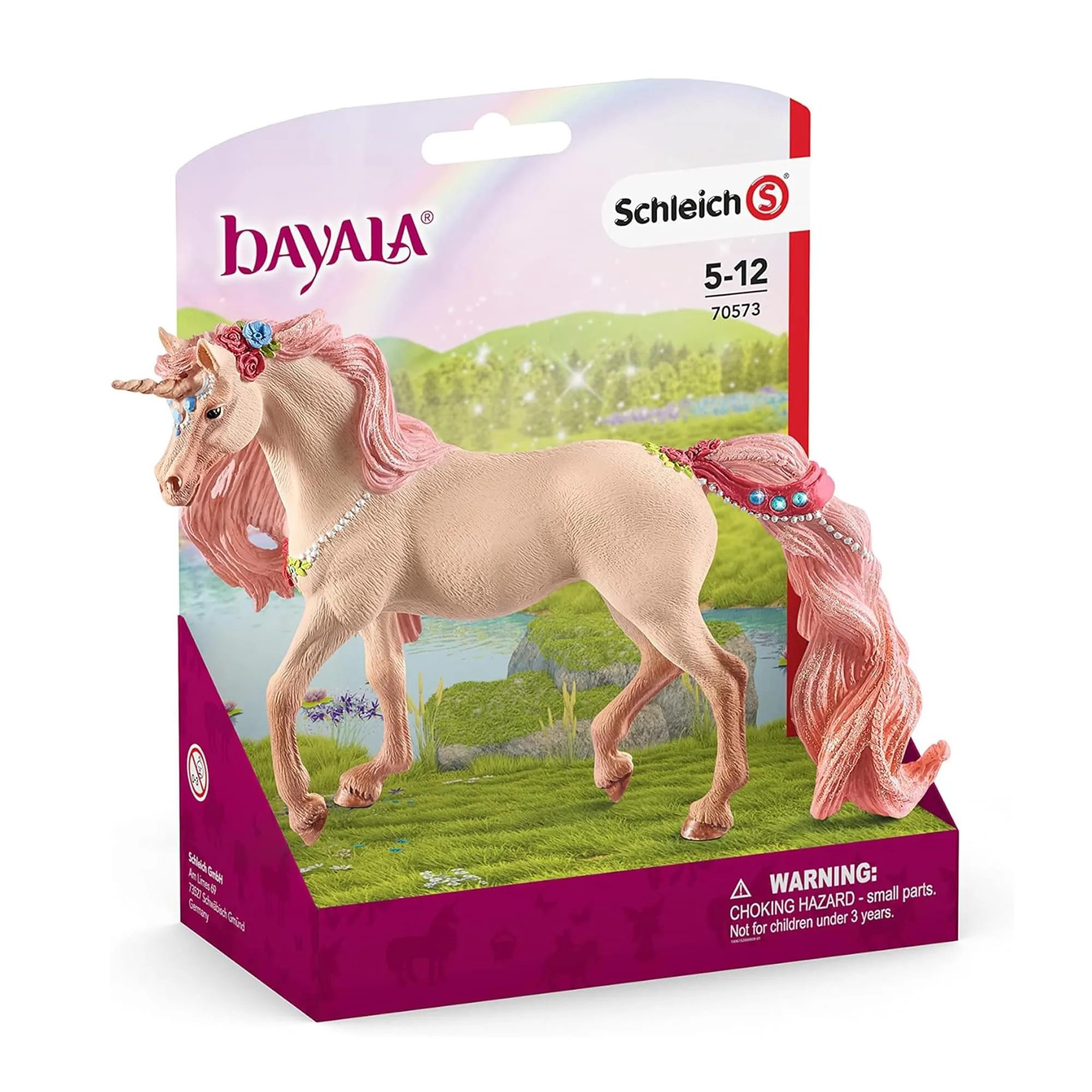 Schleich Decorated Unicorn Mare Figure | 5.9 x 3.2 x 7.1 Inches