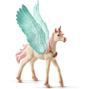 Schleich decorated unicorn pegasus foal