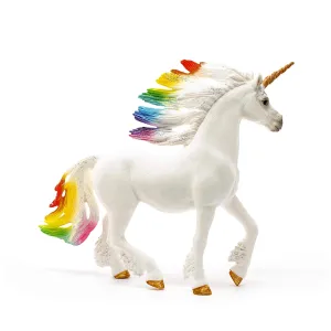 Schleich Rainbow Unicorn Stallion Figure | 5.9 x 3.3 x 7.1 Inches