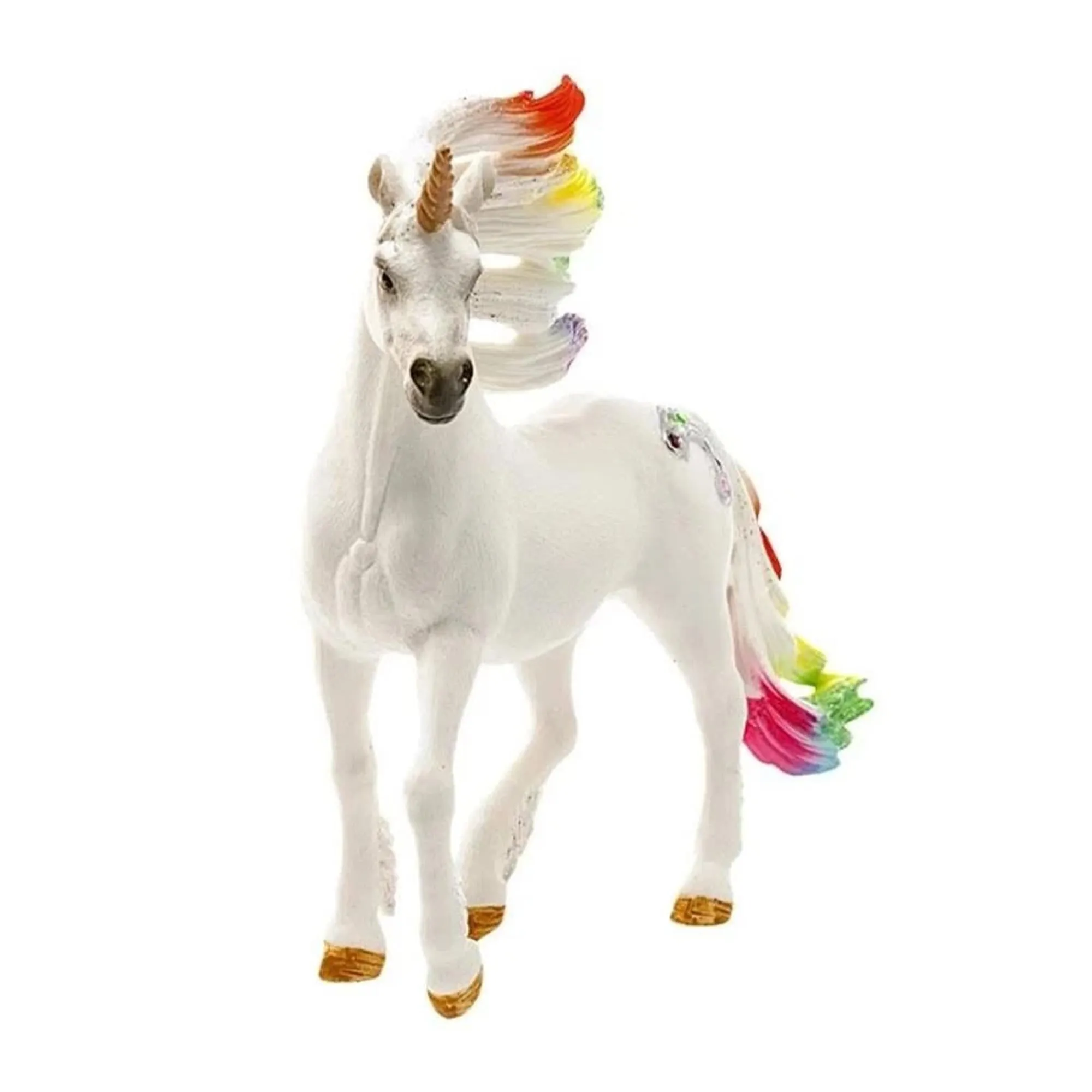 Schleich Rainbow Unicorn Stallion Figure | 5.9 x 3.3 x 7.1 Inches