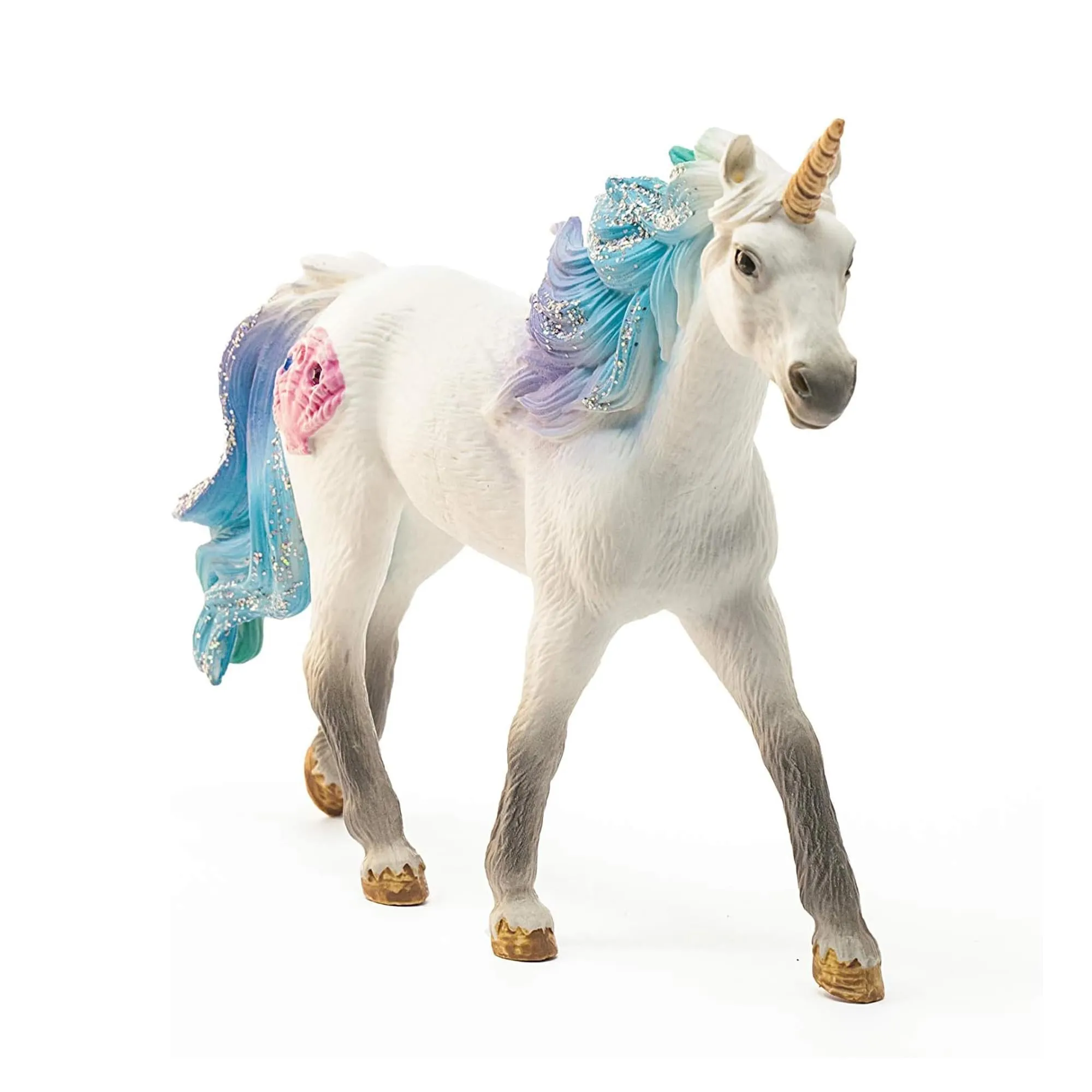 Schleich Sea Unicorn Stallion Figure | 5.9 x 3.2 x 7.1 Inches